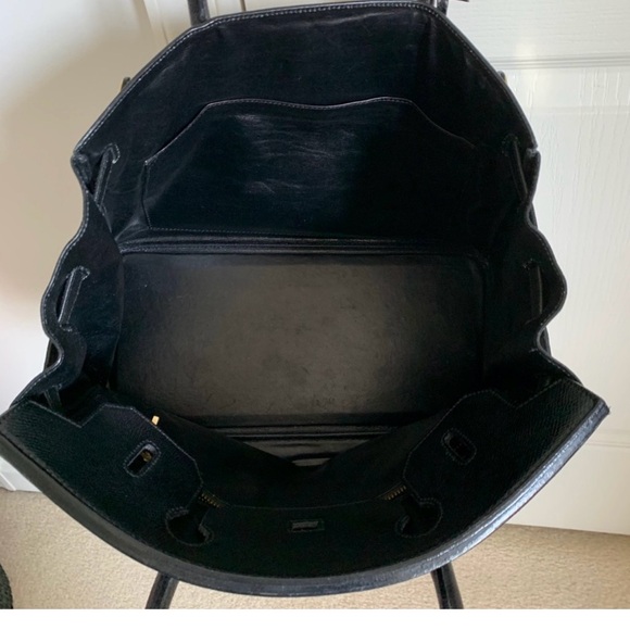 Vintage Black Birkin style - Picture 3 of 16